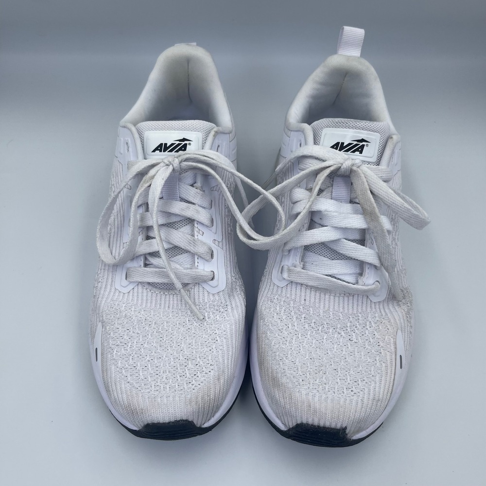 Avia Air Women's 6.5 White Gray Memory Foam Athletic Shoes WMAV23AC002